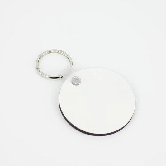 Round Sublimation Blank MDF Keychain