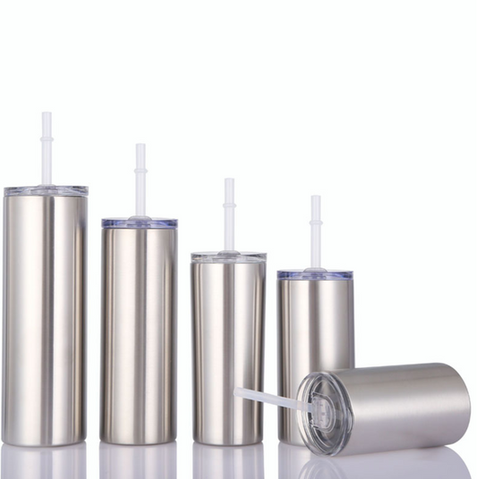 Straight Skinny Stainless Steel Tumbler